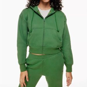 TNA Cozyaf emerald green boyfriend sweater